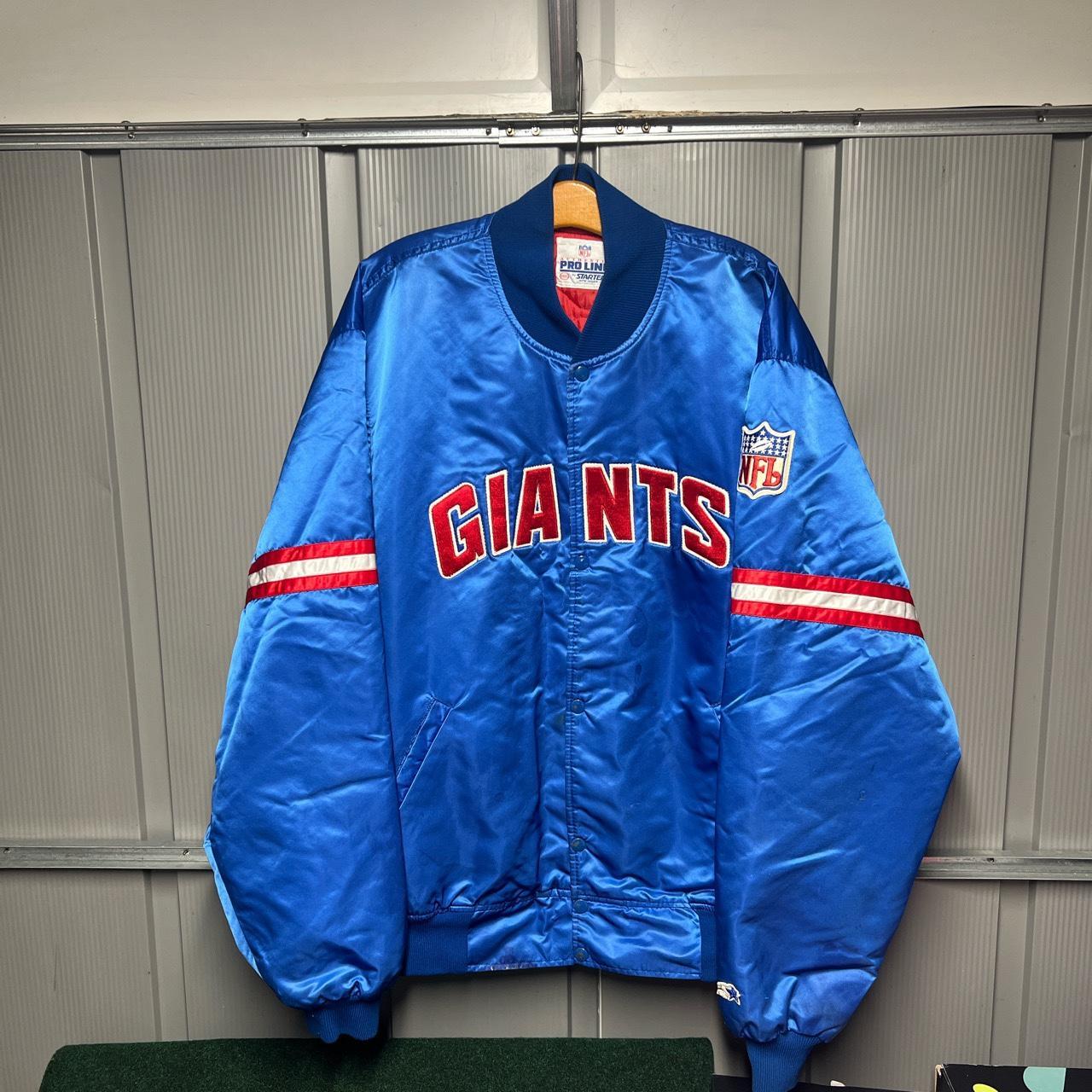 Vintage 90s NY Giants Starter Jacket Has some minor - Depop