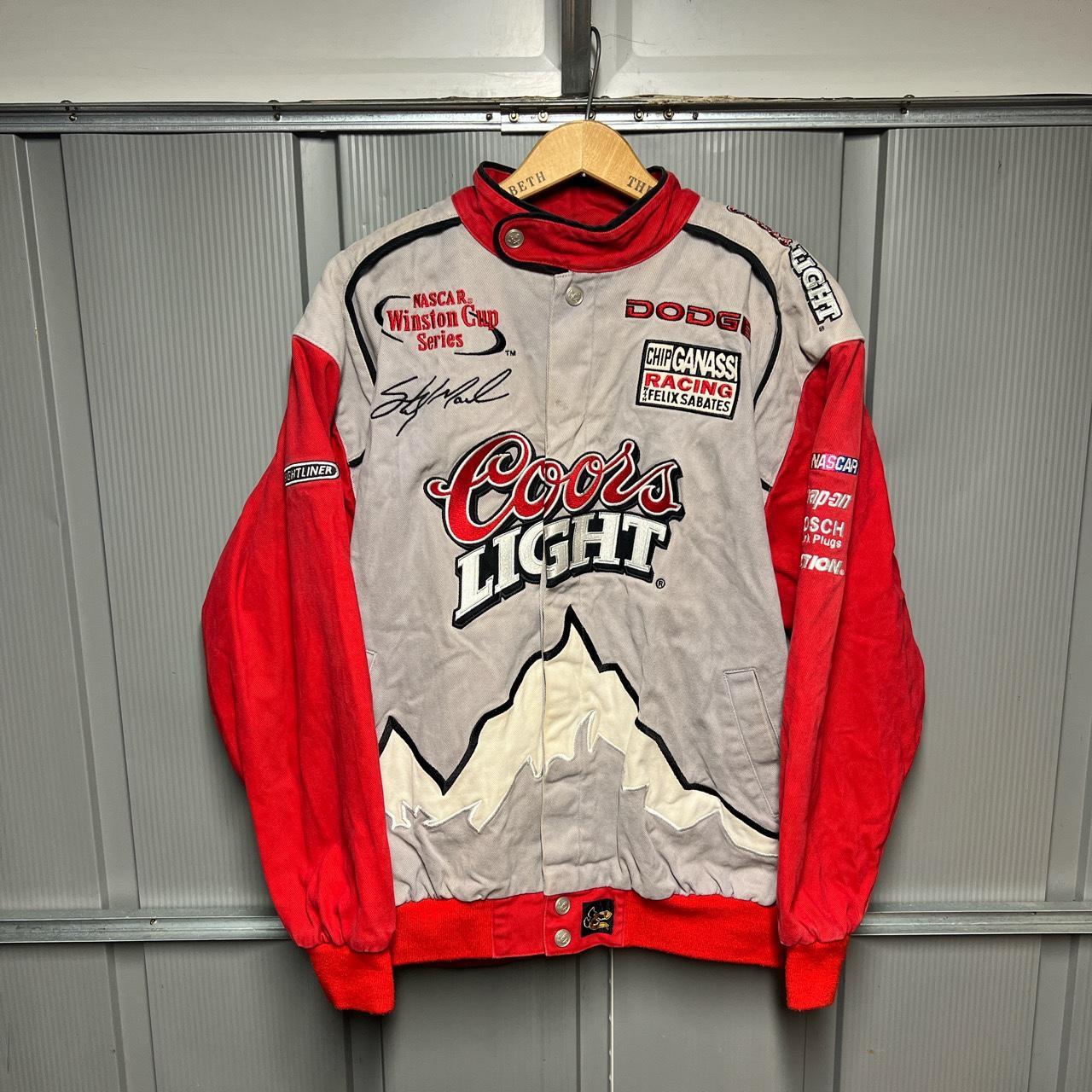 Vintage 90’s Nascar Coors Light Racing Jacket In... - Depop