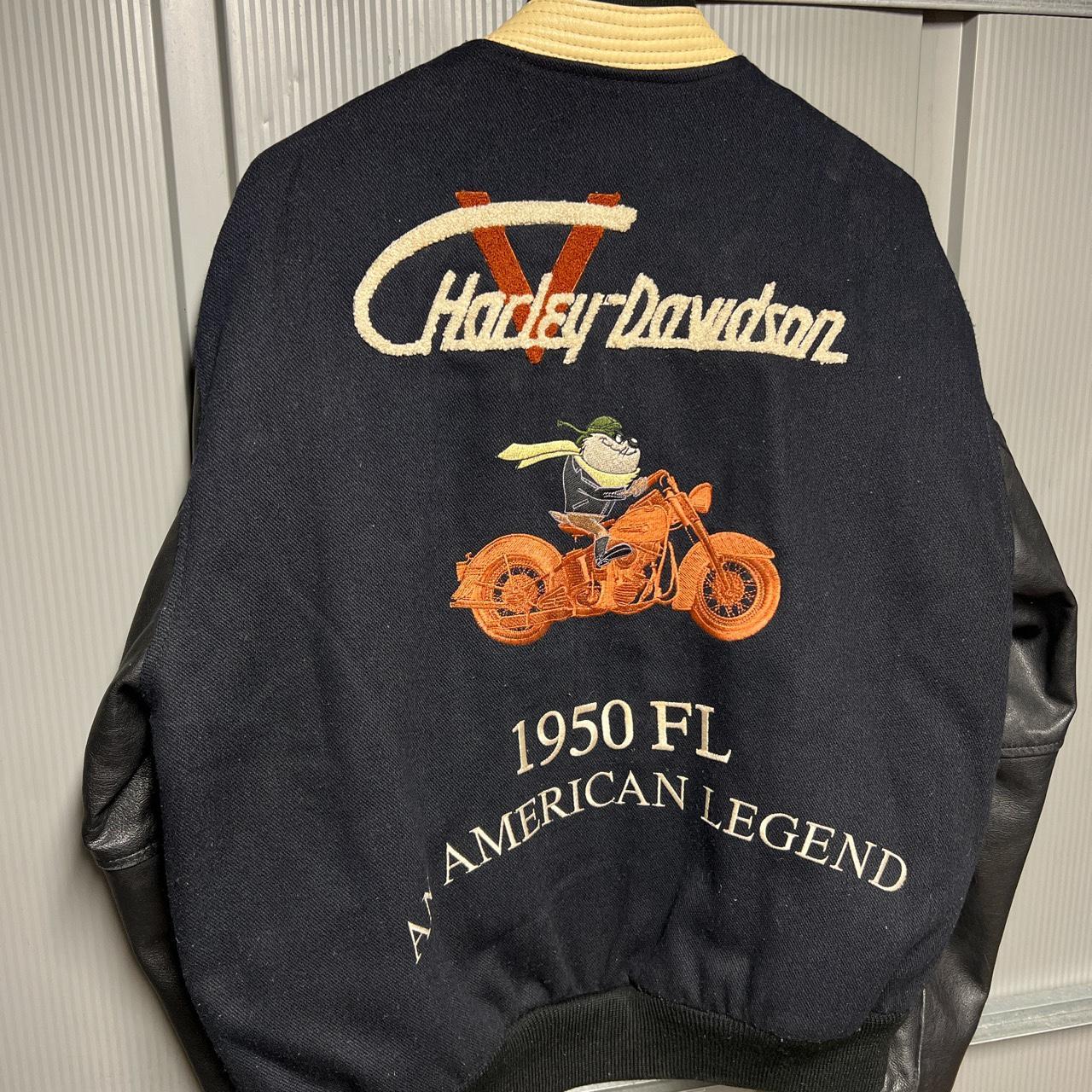 Harley Davidson Men's Navy and Black Jacket (6)
