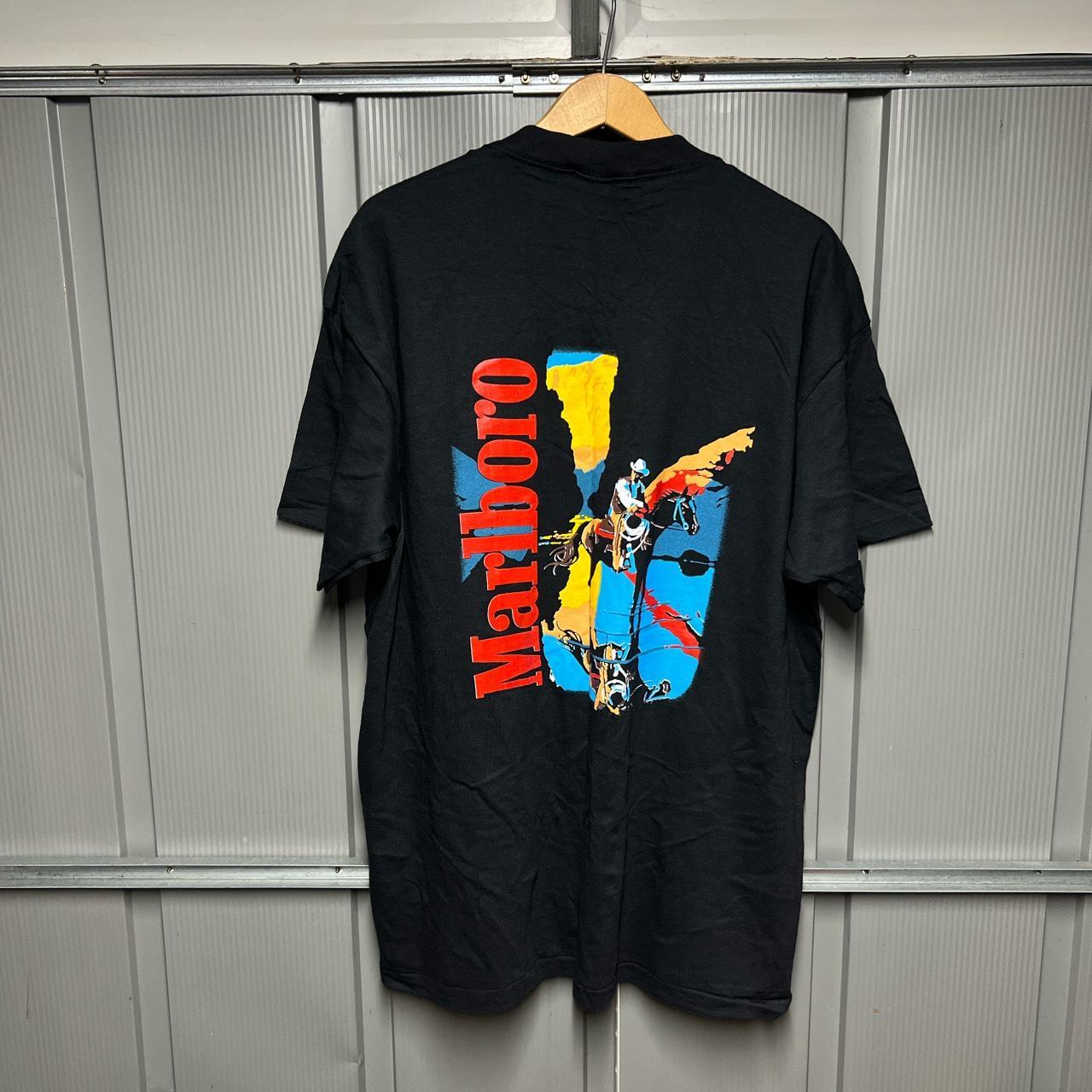 Vintage 90's Marlboro Cowboy Pocket Tee Brand New No... - Depop