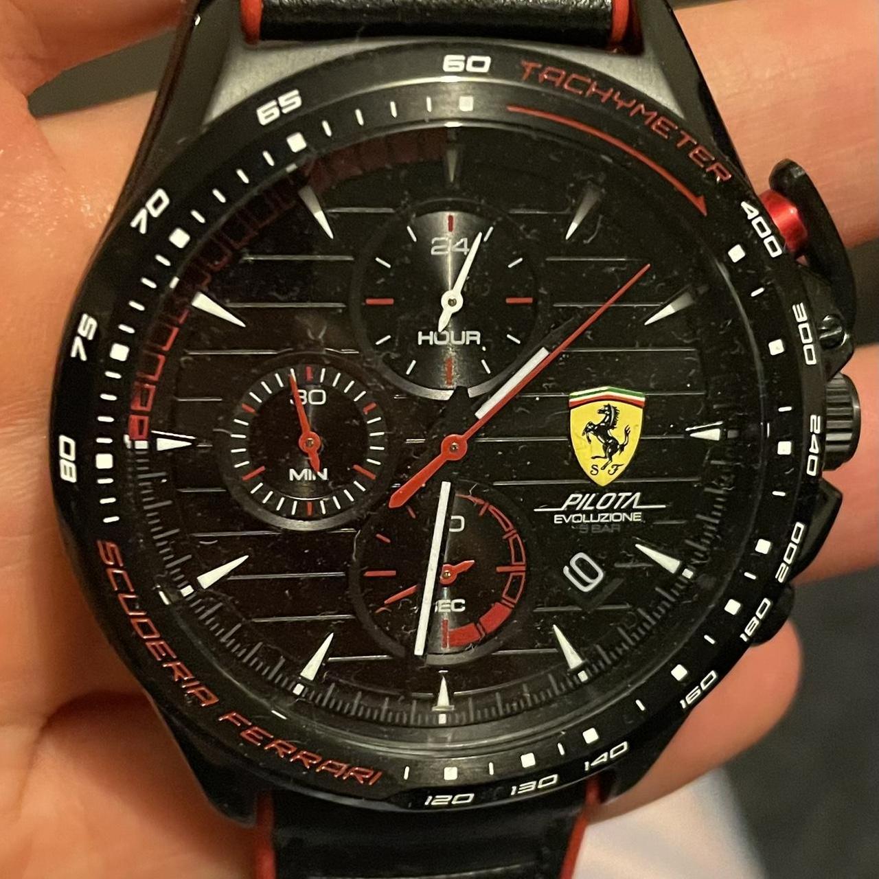 Men’s Ferrari Leather Watch Brand new, never worn... - Depop