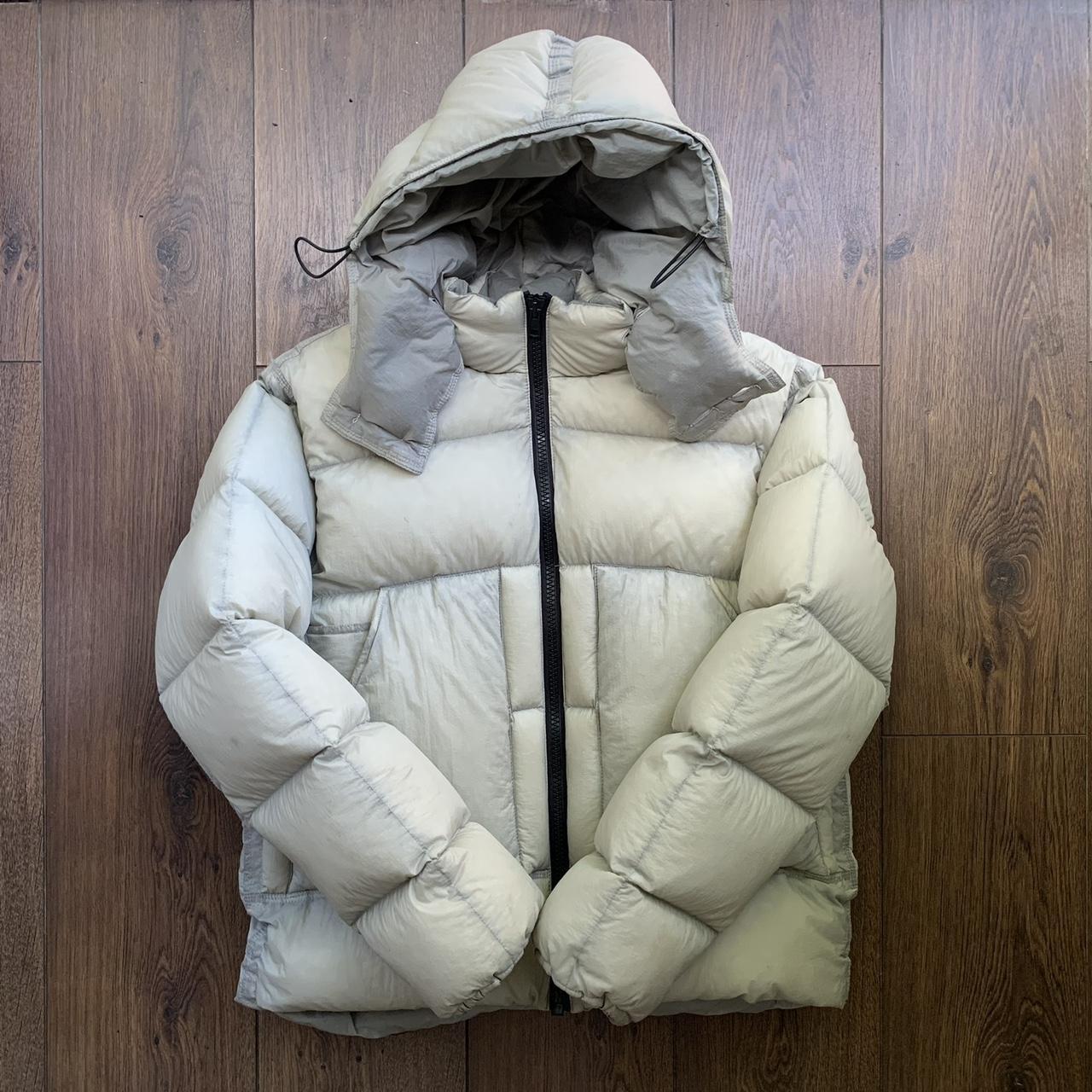 Jacov Goose Down Puffer Size M Stone No flaws... - Depop