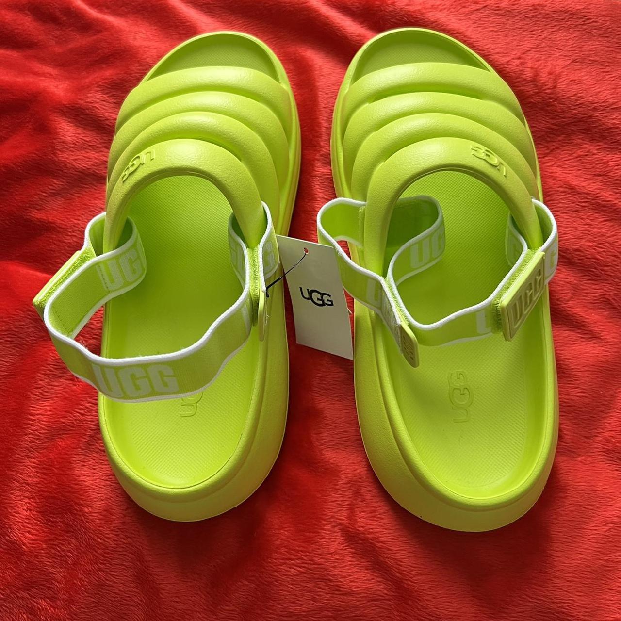 Lime green ugg discount sandals