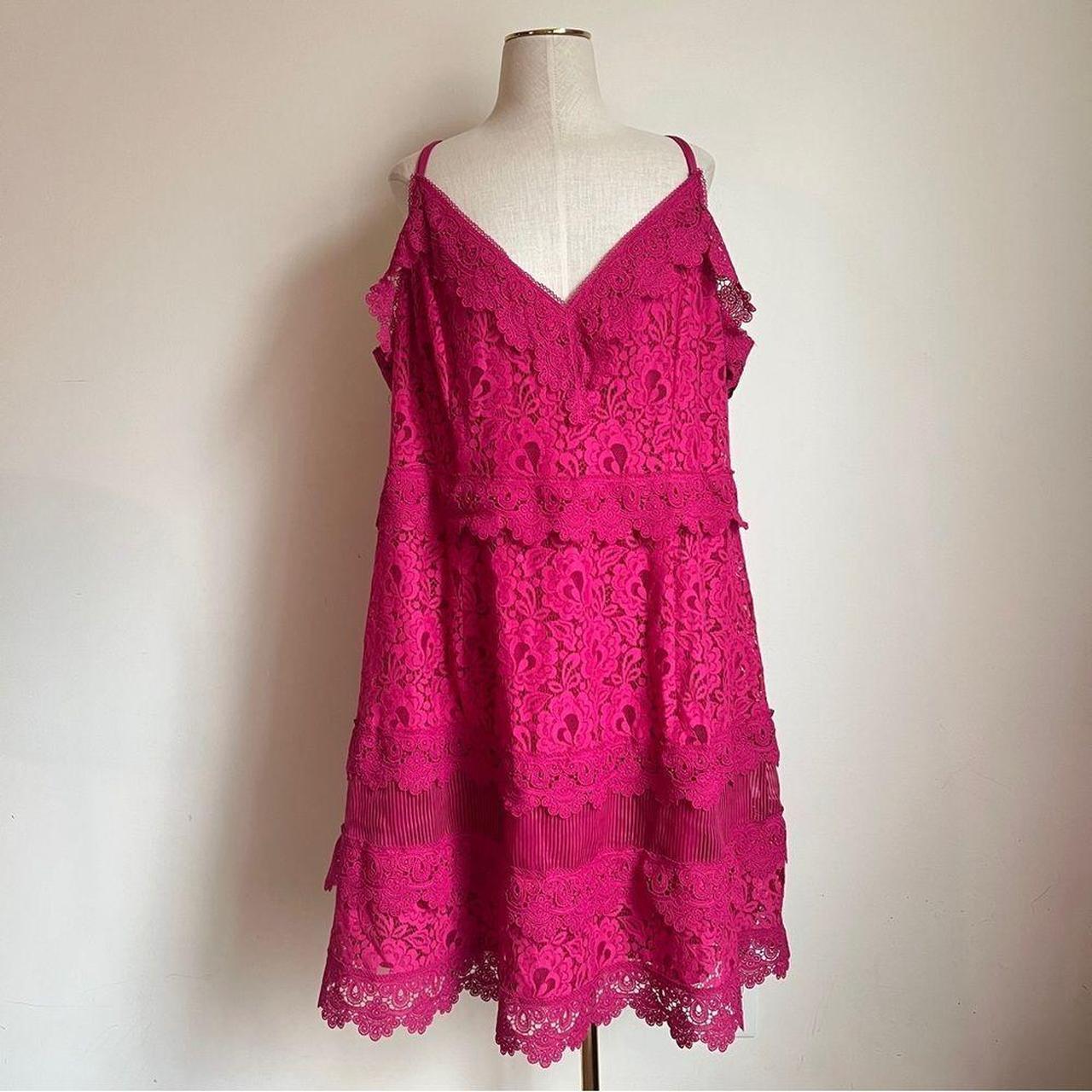 City Chic Women's Pink Dress Depop