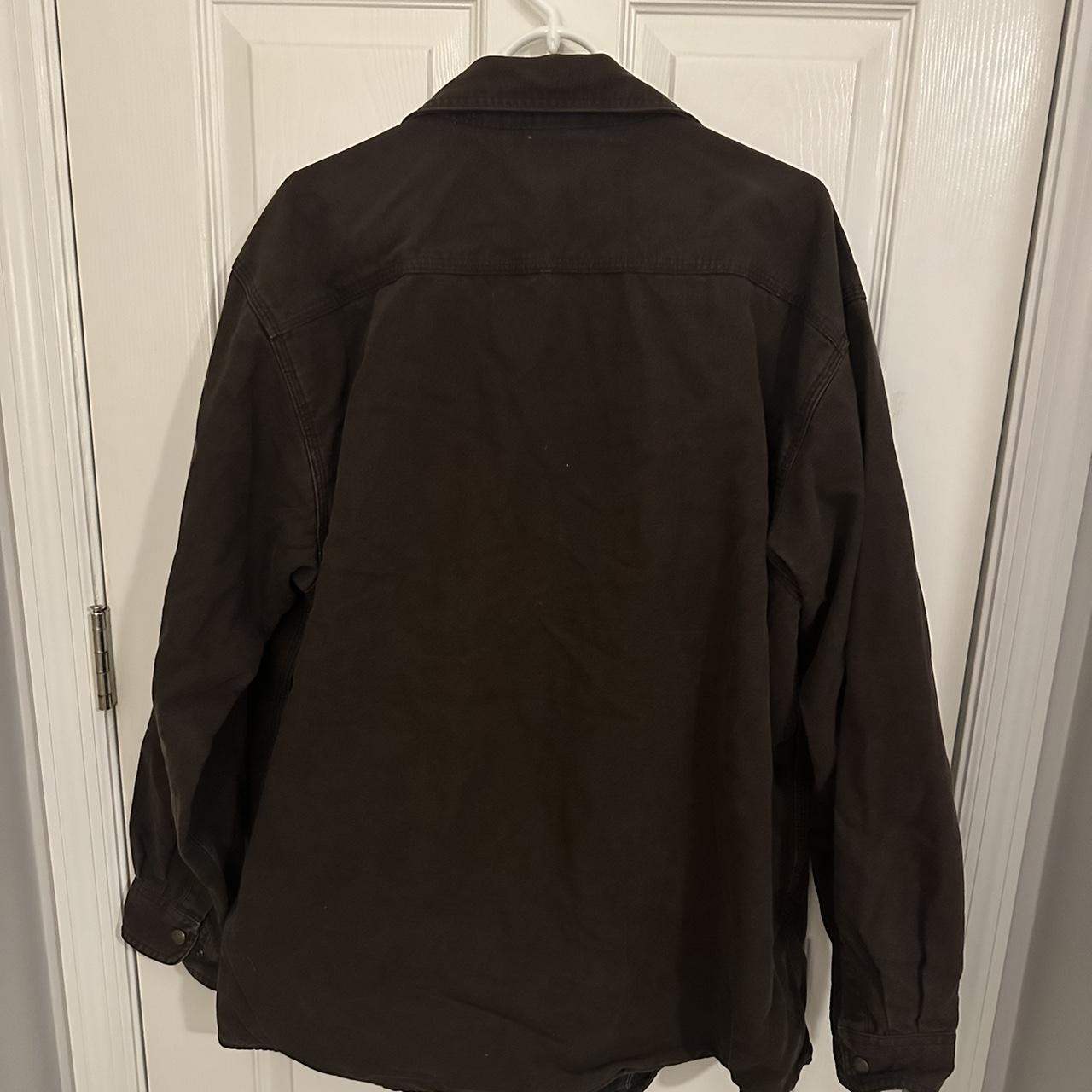 brown oversized carhartt jacket size xl super cute... - Depop