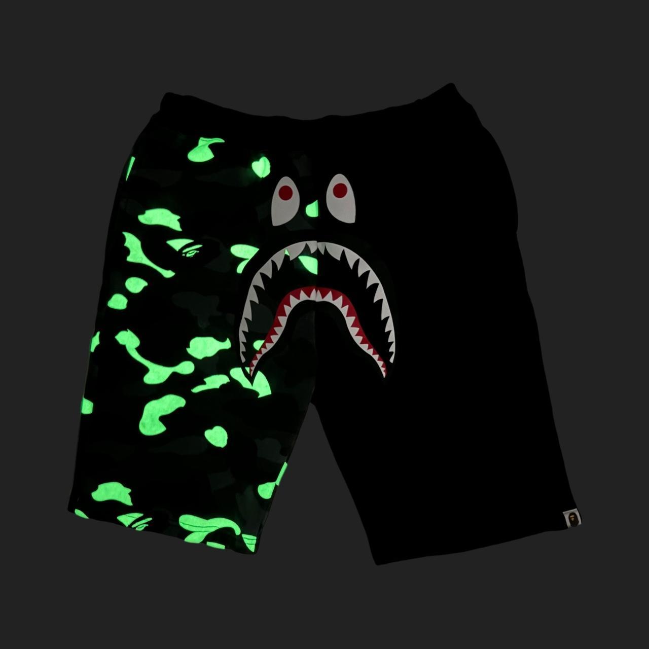 Bape shorts glow in the dark best sale