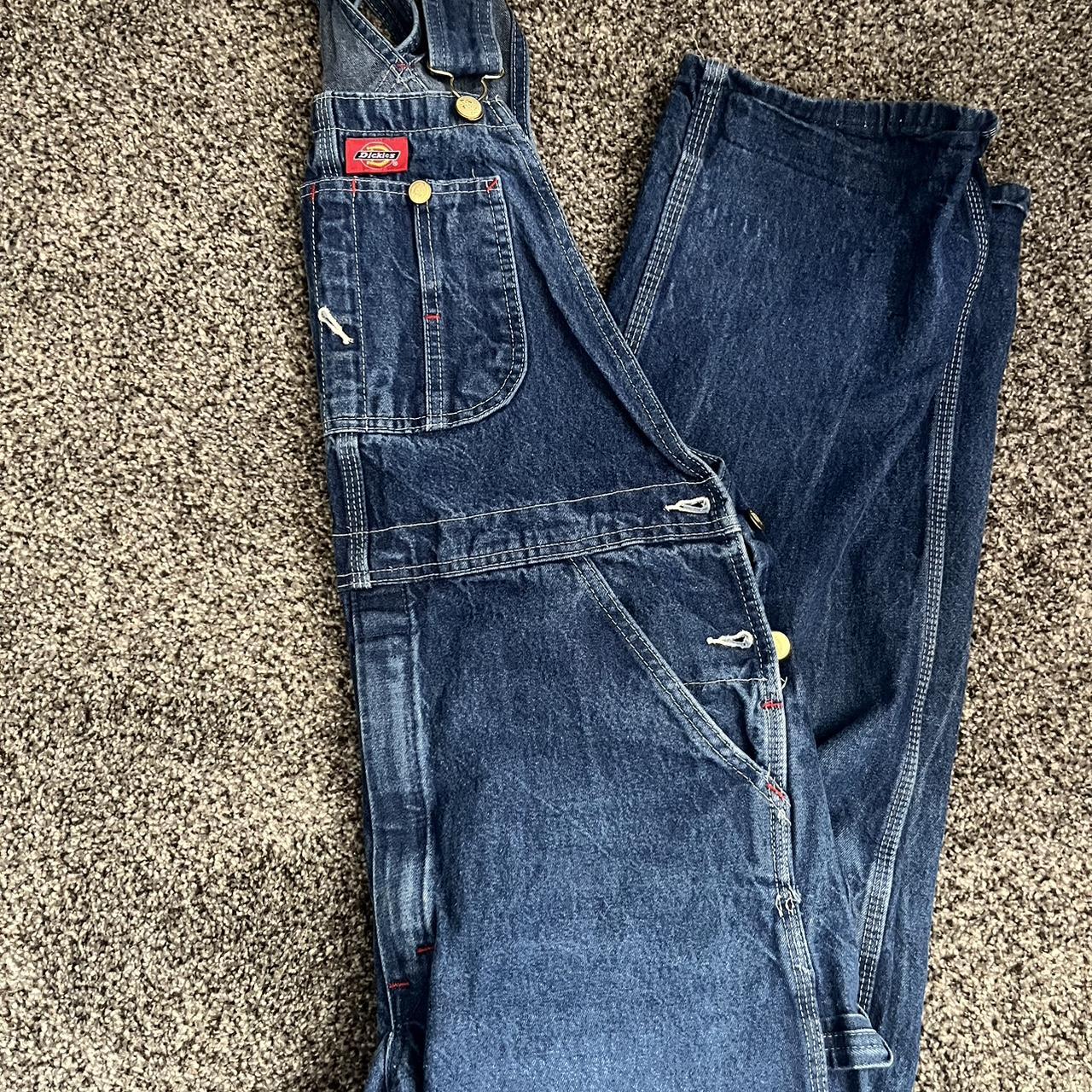 distressed baggy dickie overalls ‘00 skater vibe... Depop
