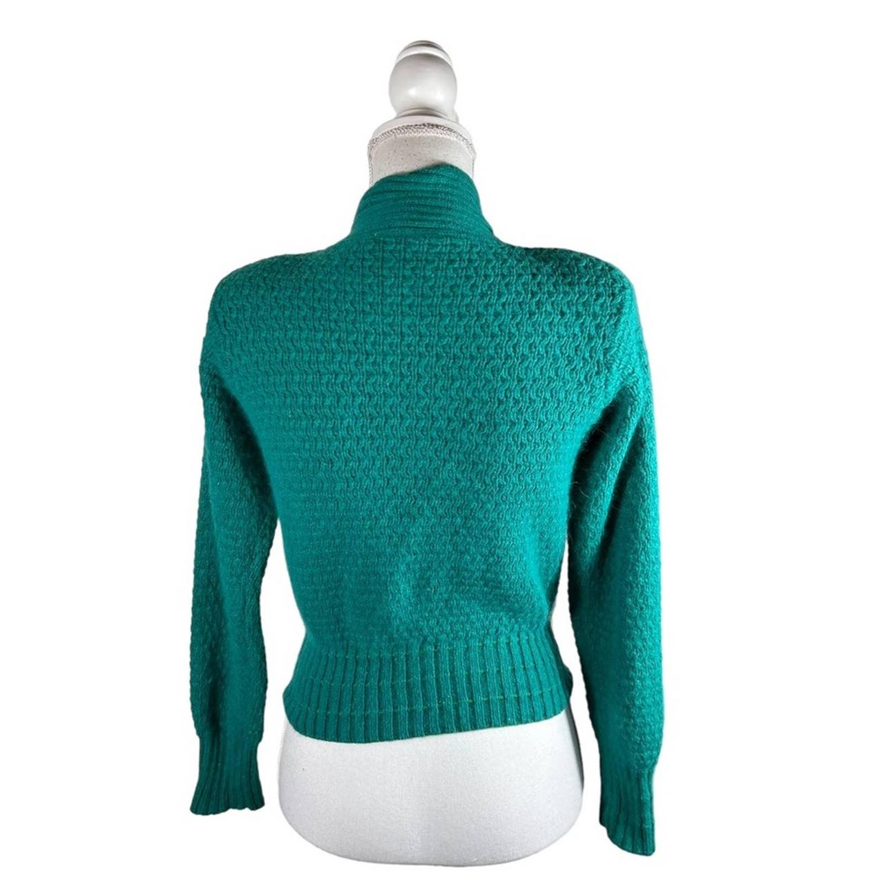 Vintage 80s Liz Claiborne Green Silk Depop