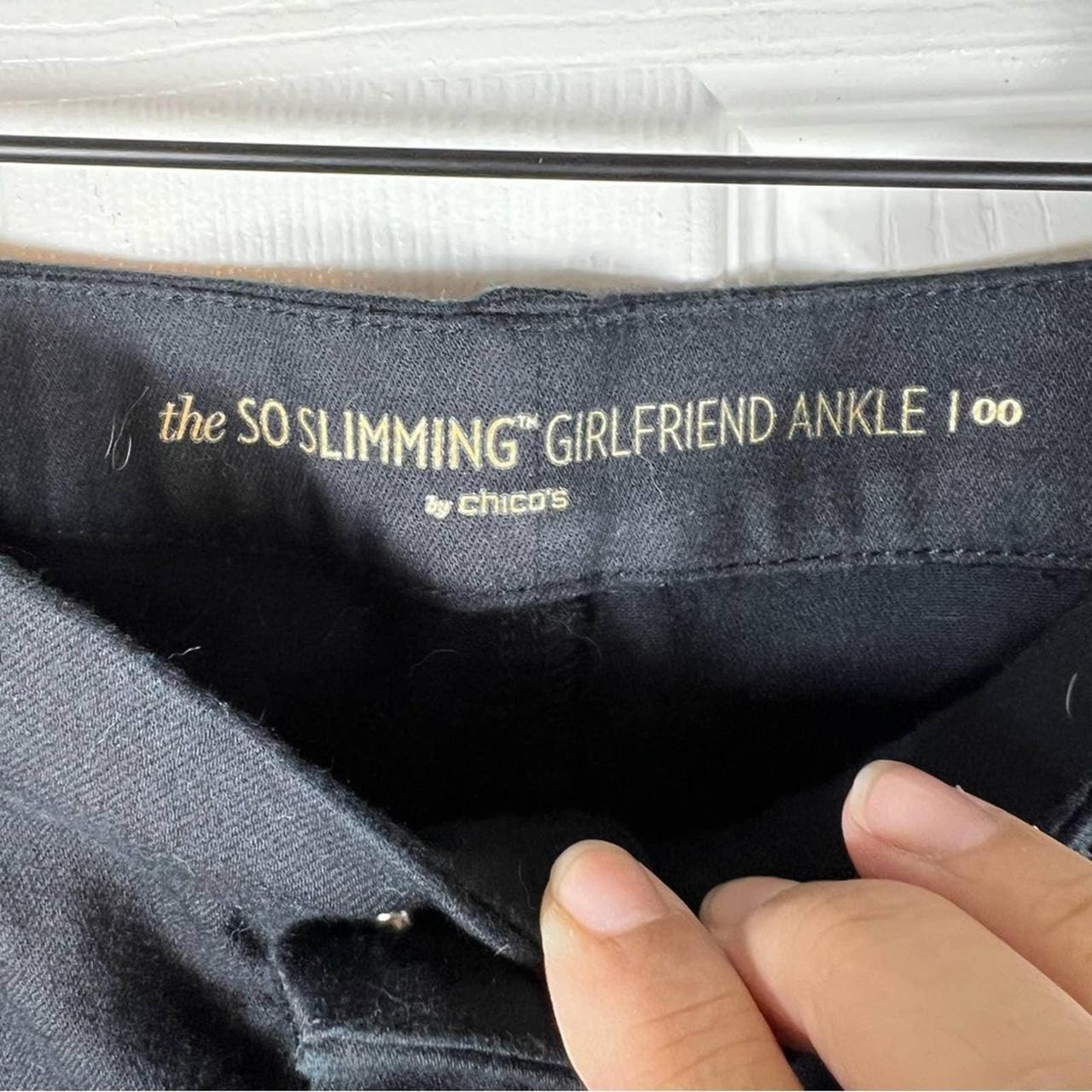 So Slimming Girlfriend Ankle Jeans in Black - Chico's