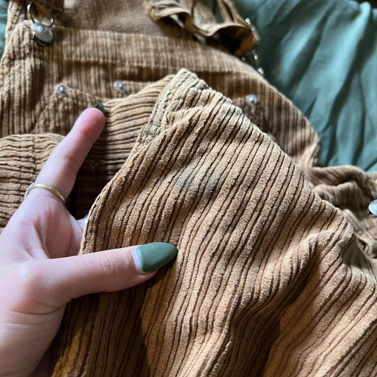 Vintage 90s Brown Corduroy Overalls super cool... Depop