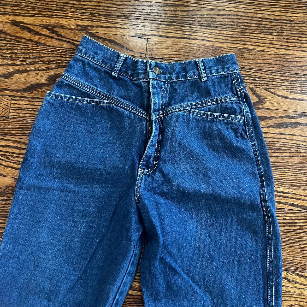 Vintage 90s Bonjour Jeans vintage dark wash jeans.... - Depop