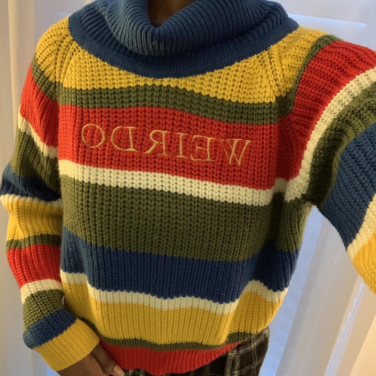 Weirdo 2025 rainbow sweater