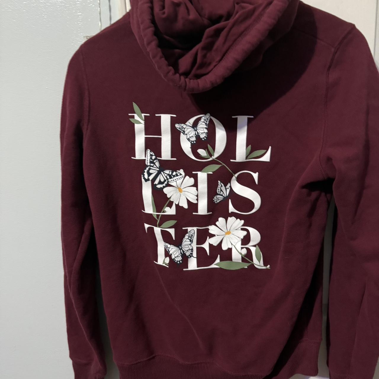 hollister butterfly hoodie size small,