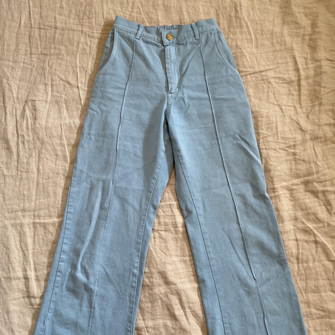 Big Bud Press Women's Blue Trousers | Depop