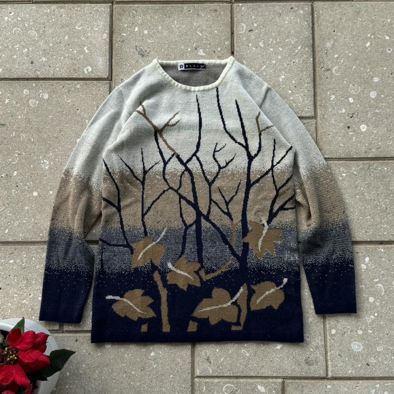 Unique Vintage Graphic Knit Sweater * ﻿amazing...