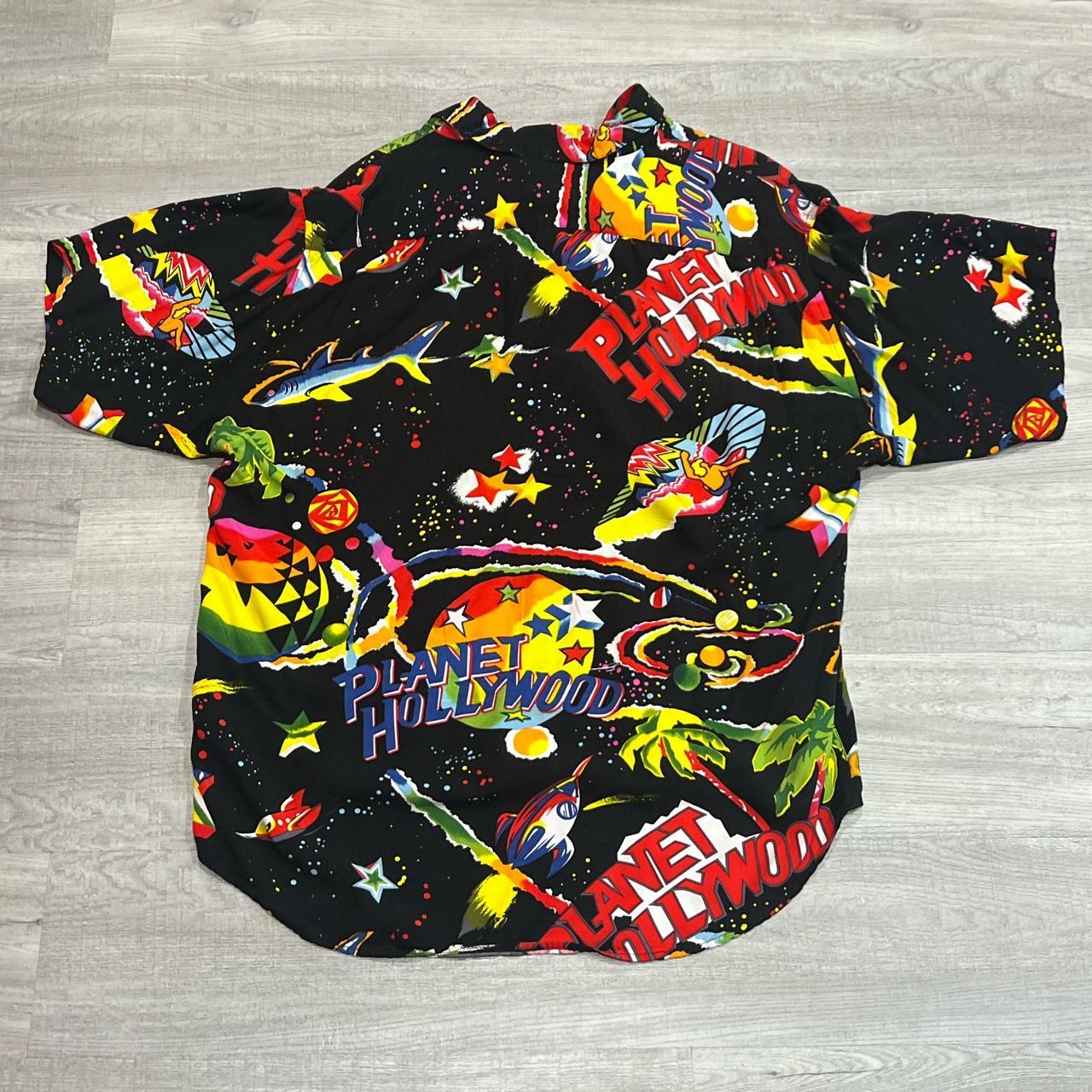 Vintage 1990s Planet Hollywood Hawaiian Button Up...