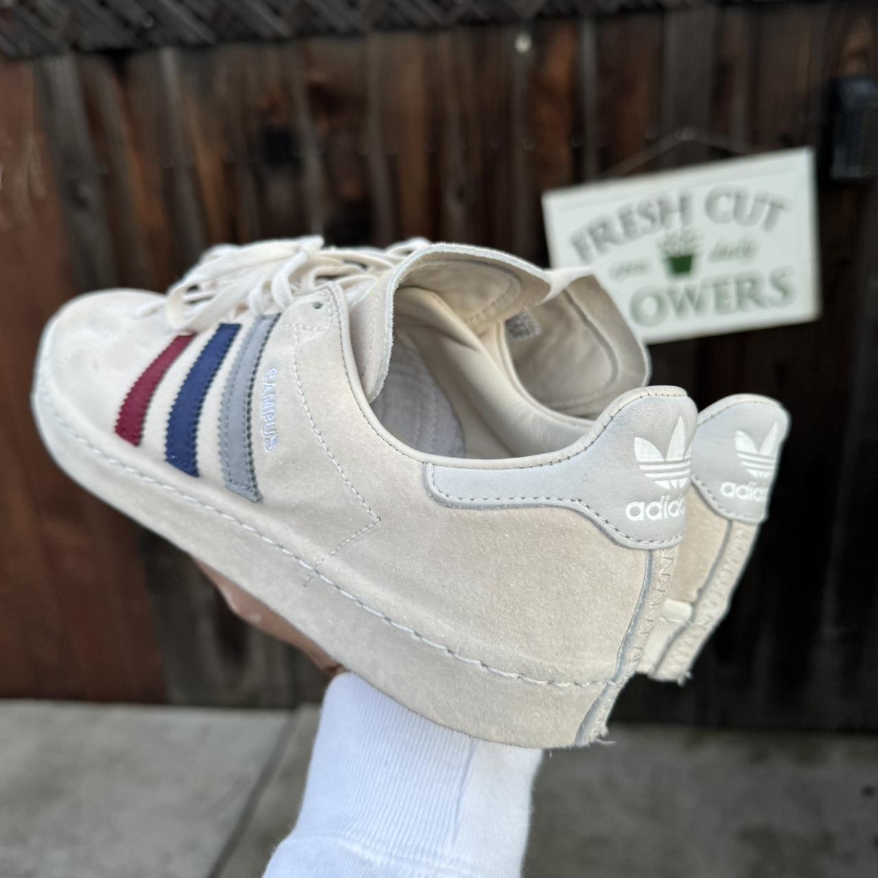 Recouture x Adidas Campus 80s “Chalk White” Depop