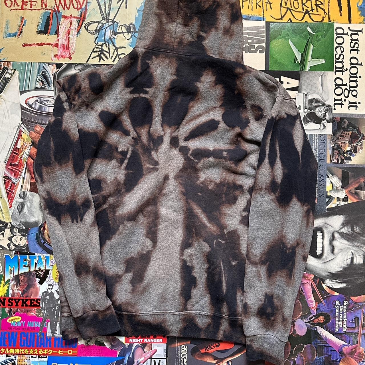 Dye Patterns Grey Sweatshirt Bleach Tie Dye Oversized Bleach Tie