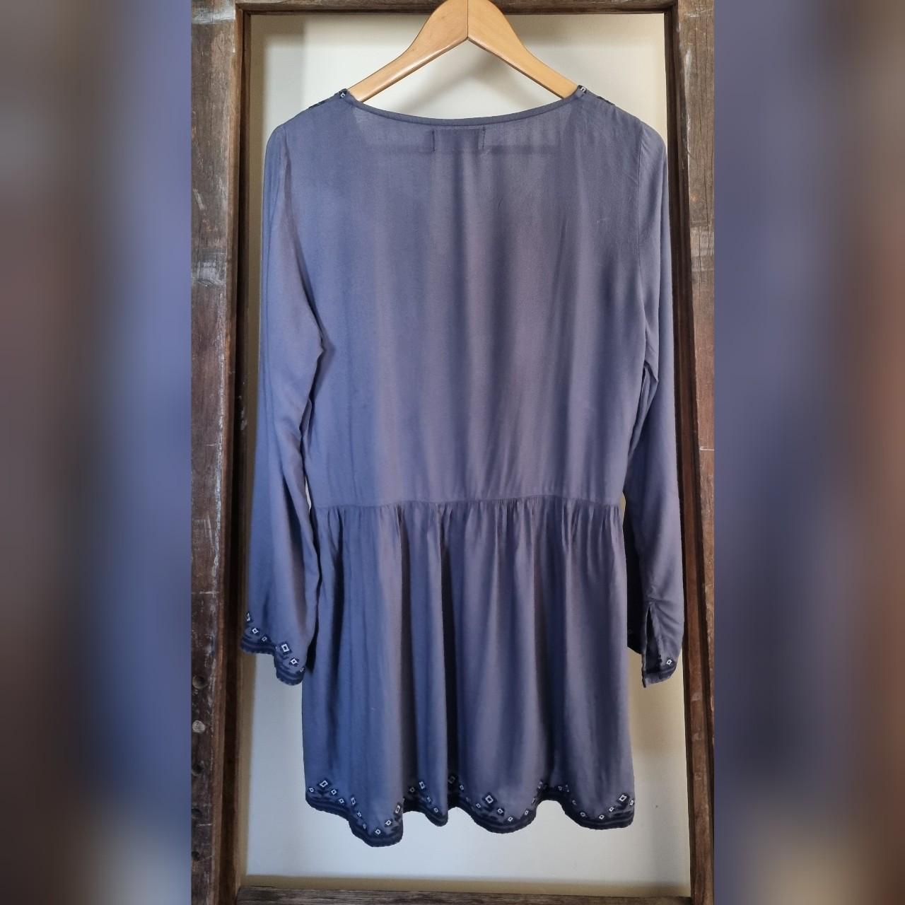 🌿 Tigerlily Blue Embroidered Mini Dress Stunning... - Depop