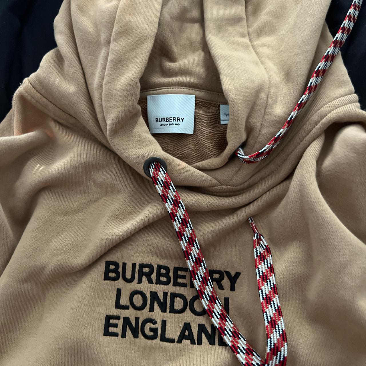 Medium Burberry Hoodie, Took some damage when I