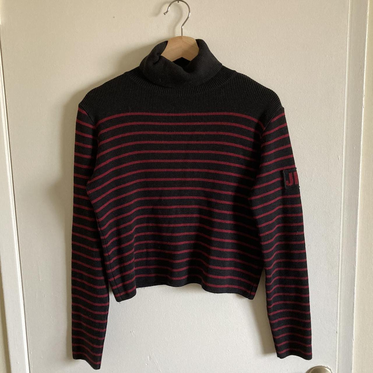 Gaultier Jeans Women's Black and Red Jumper