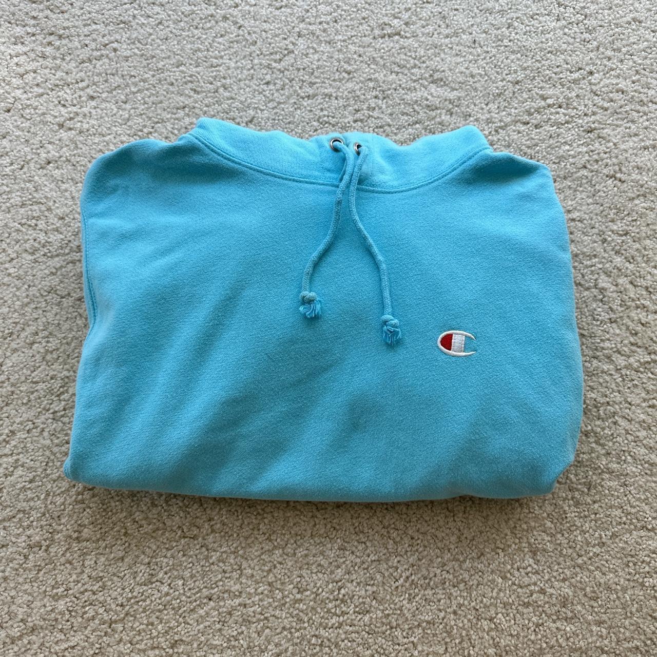 Champion sweater clearance light blue intense