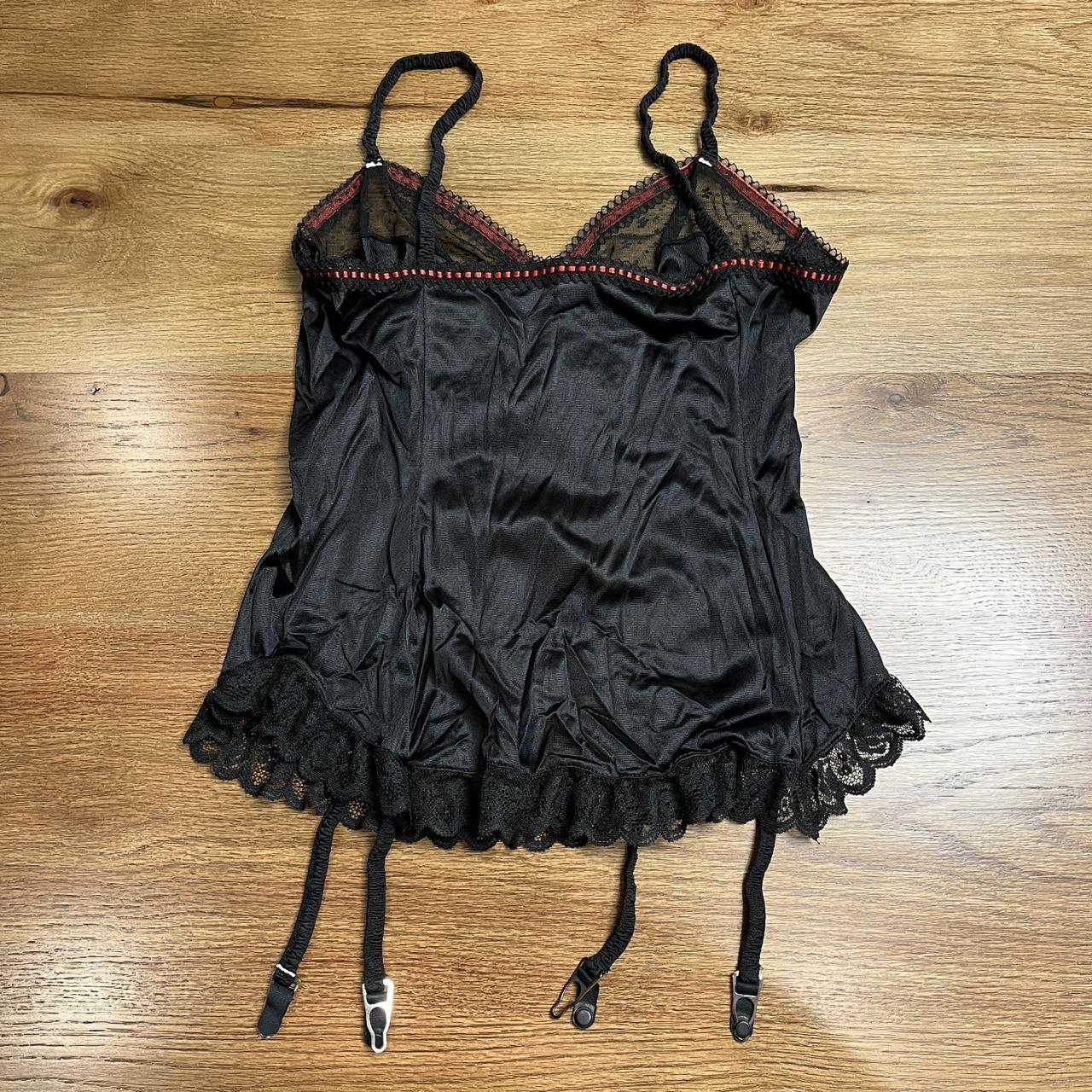 Black and red lingerie top Size L - Depop