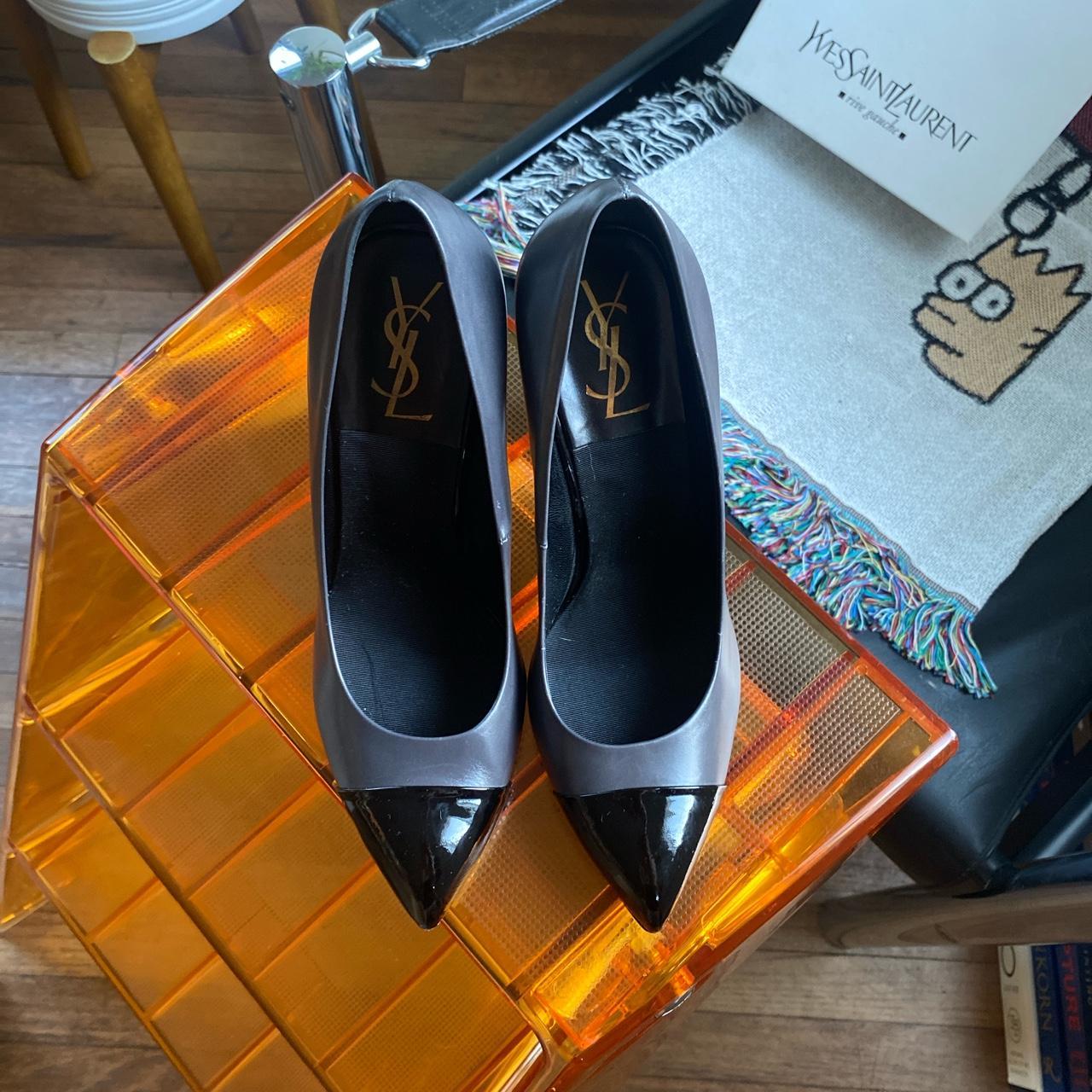 YSL shoes real vs fake. How to spot fake Saint Laurent opyum heels 