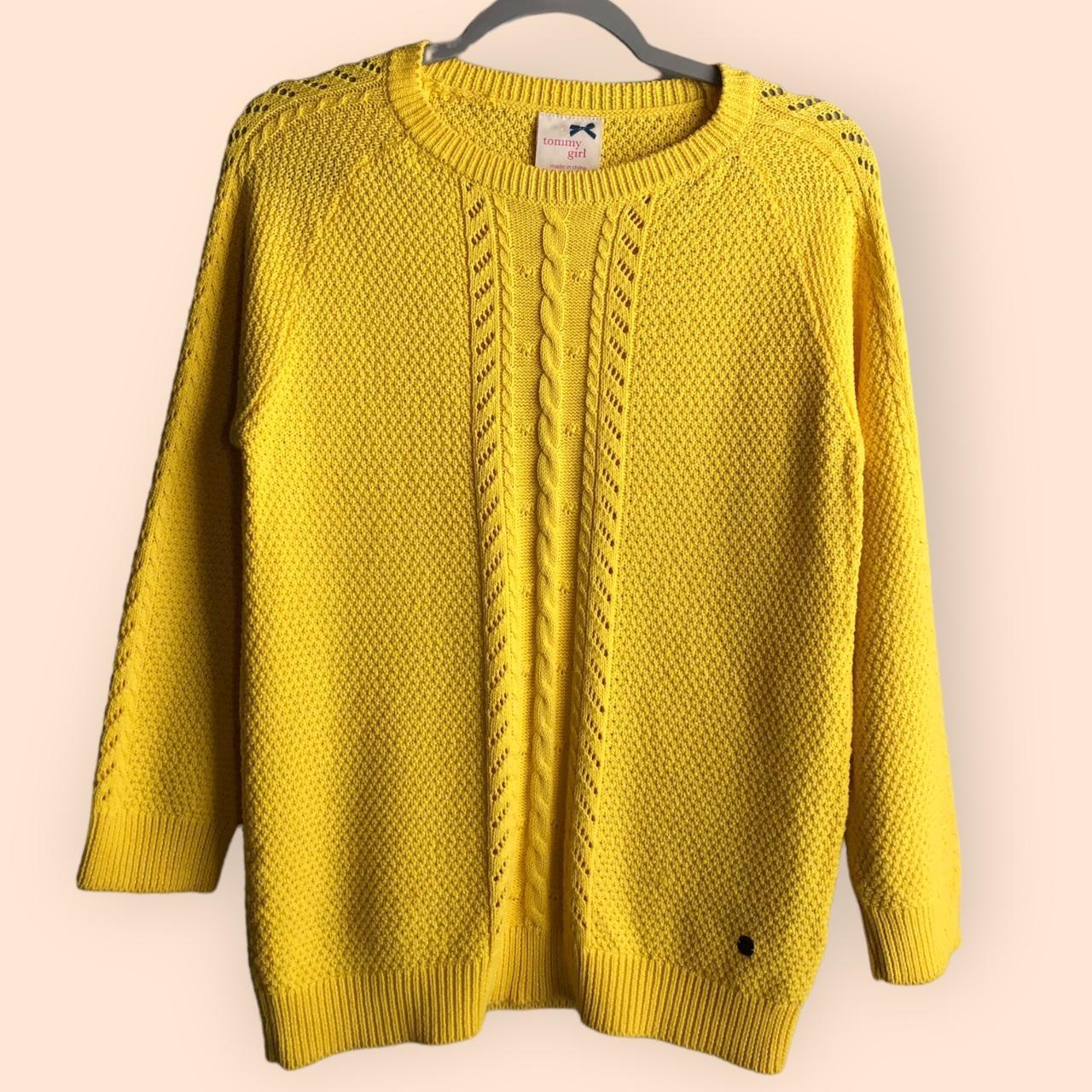 Tommy hilfiger sale yellow jumper