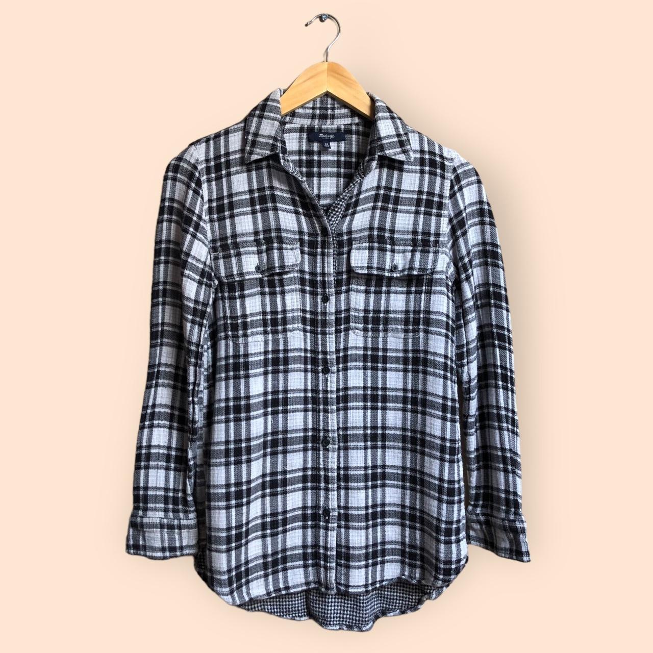 Madewell Plaid newest Flannel Long Sleeve Button Down Top Size XXS