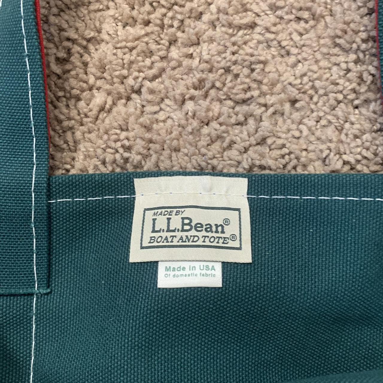 LL Bean Boat And Tote Canvas Bag USA Ivory White & - Depop