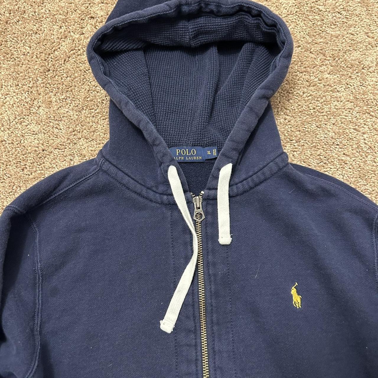 Polo Ralph Lauren Blue & Gold Thermal Lined... - Depop