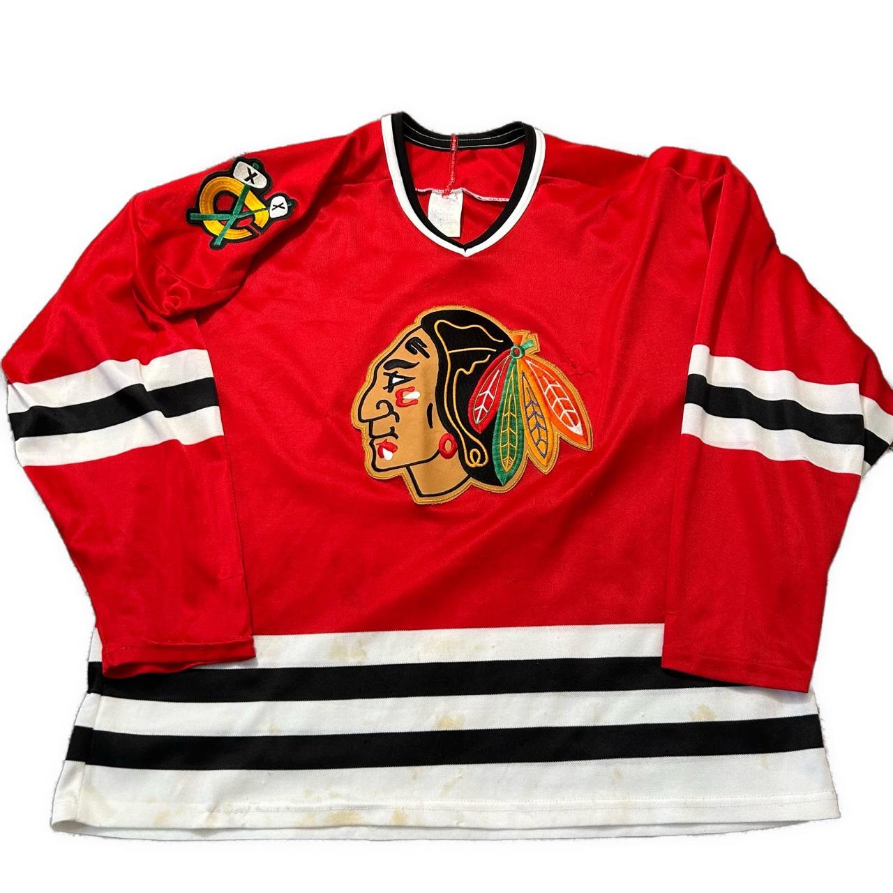 CustomCat Chicago Blackhawks Color Rush Retro NHL T-Shirt Red / M