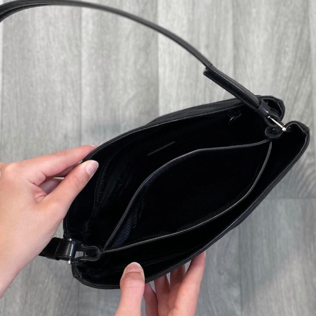 Prada Y2K Triangle Handbag Black Bag (only) ... - Depop