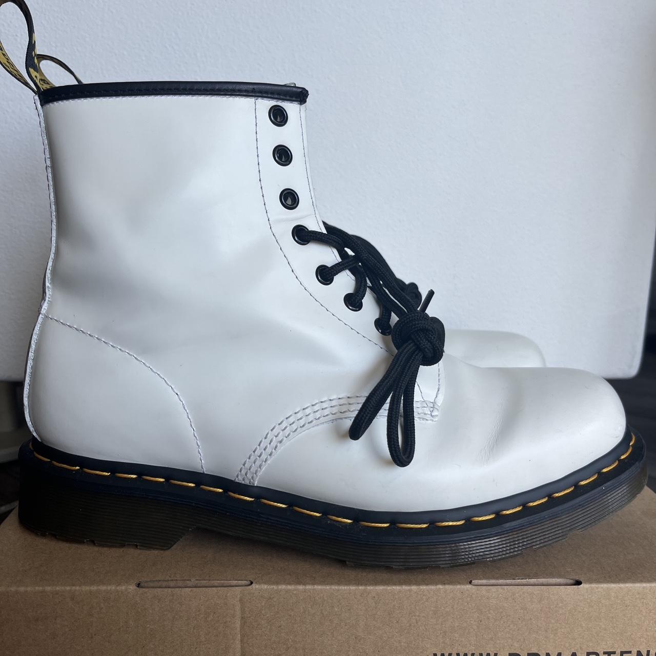childrens white dr martens