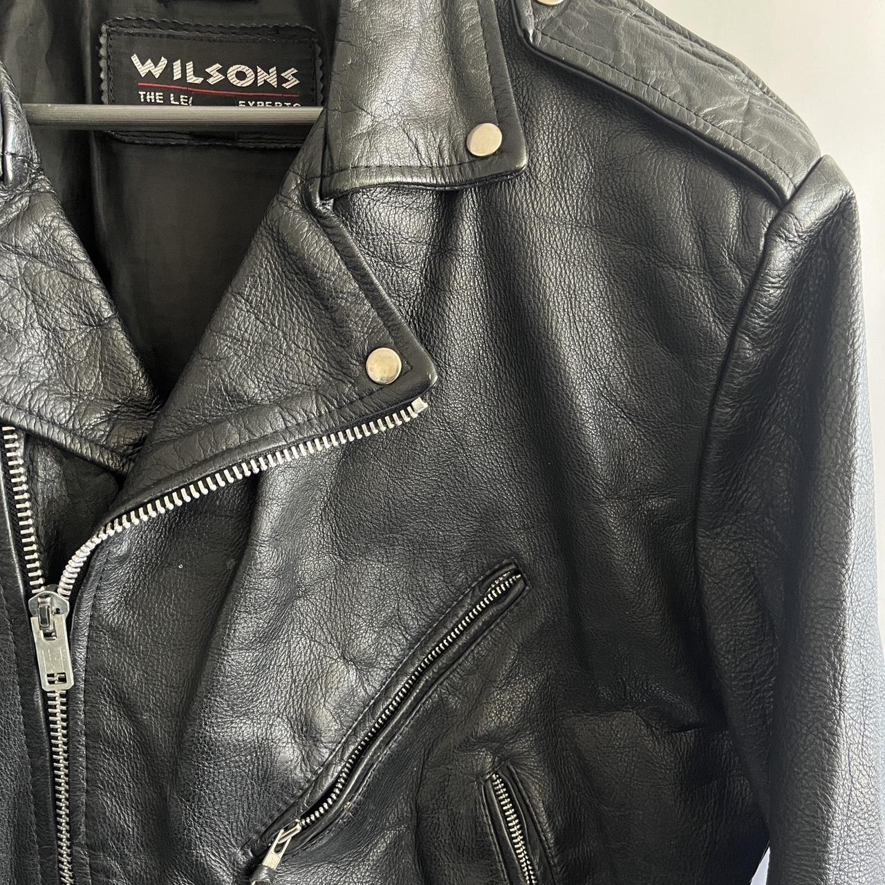 Wilson's leather jacket. This vintage 90's biker - Depop