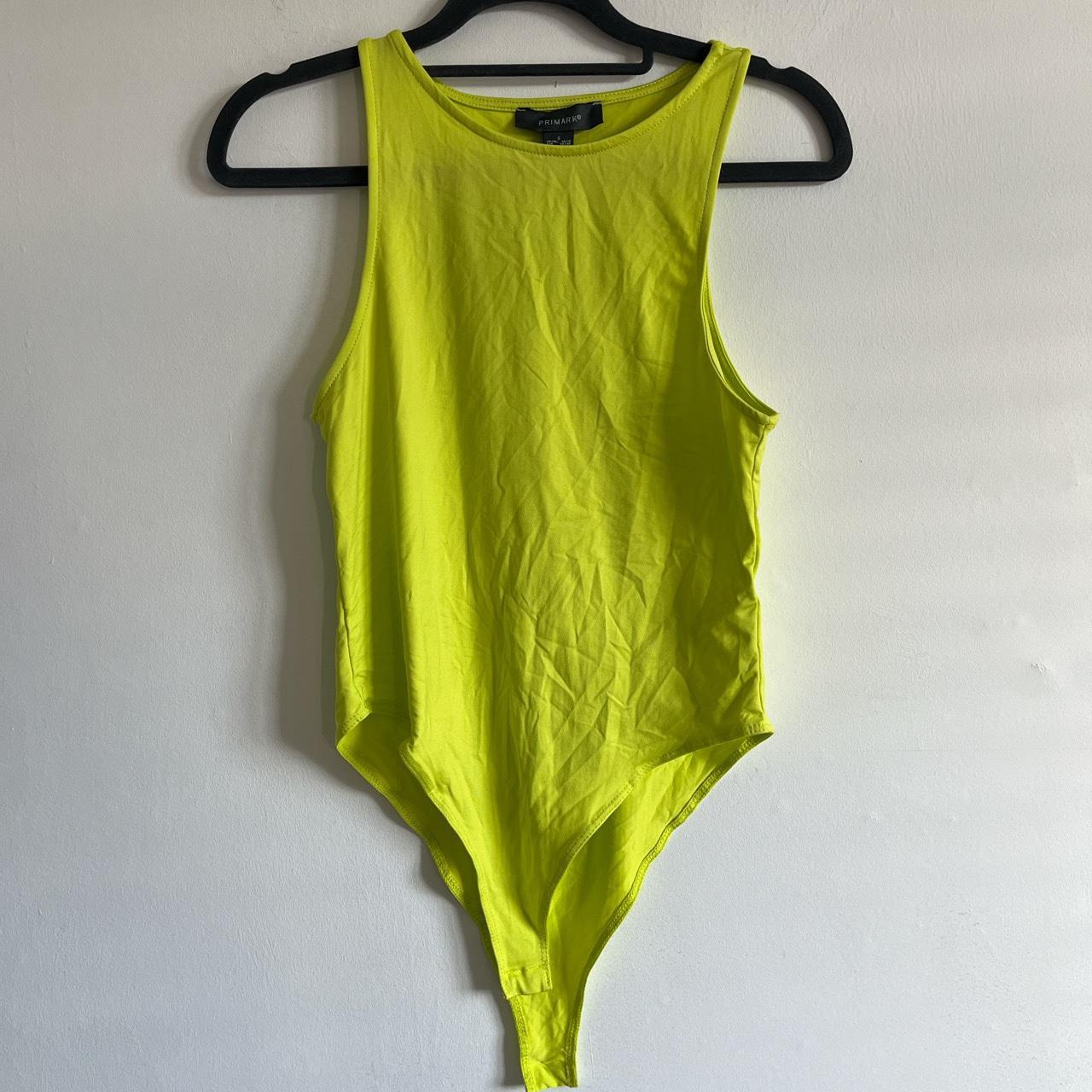 Green neon bodysuit, Primark, Size Small