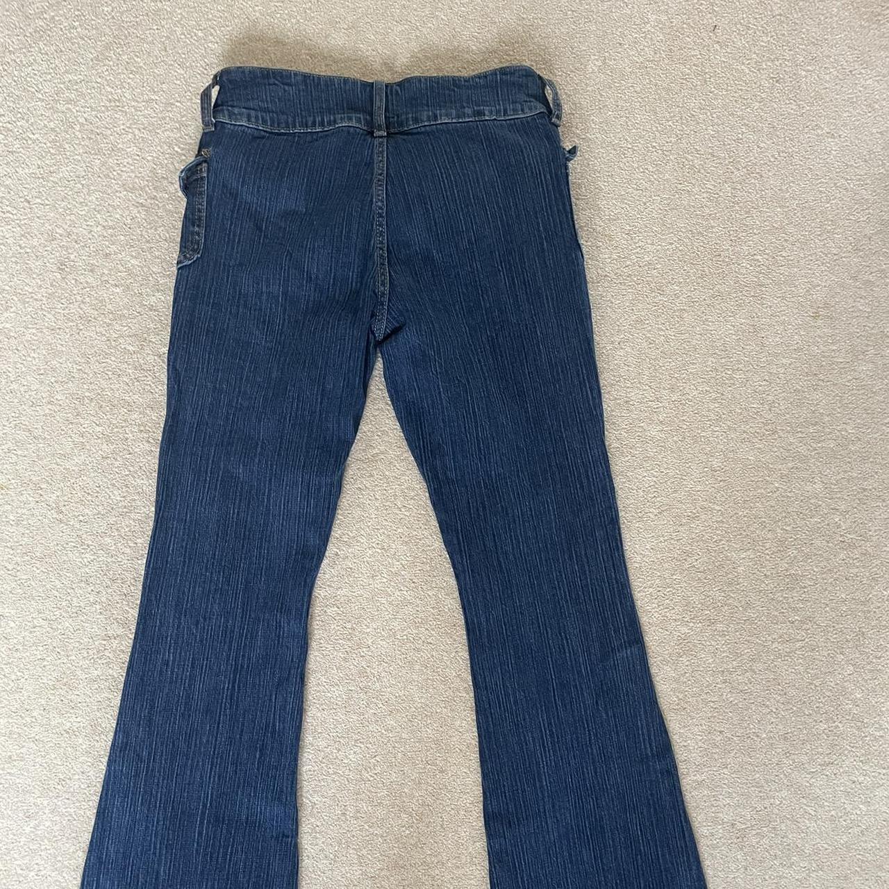 brandy melville low rise flared jeans, bought second... - Depop