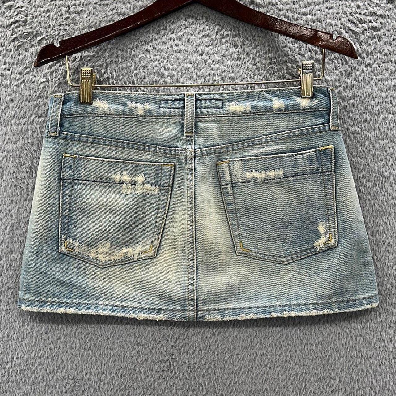 Y2K Ultra Low Rise Joe's Jeans Micro Mini Belt Skirt... - Depop