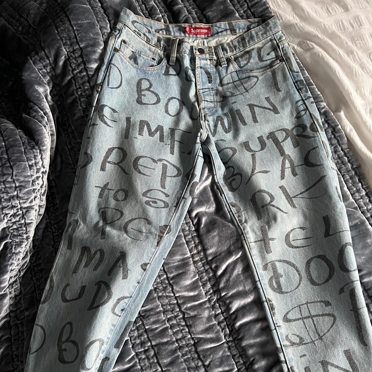 Supreme Rigid Slim Jeans 100% authentic w/ receipt... - Depop