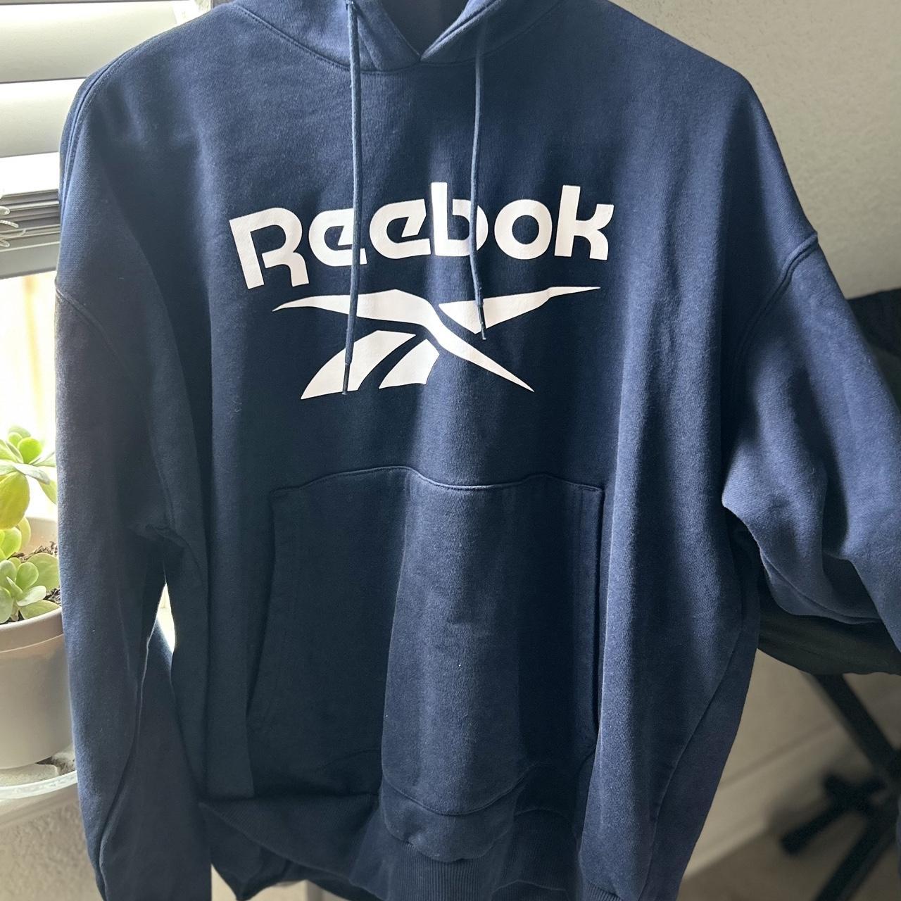 Reebok Men's Hoodie - Blue - XL
