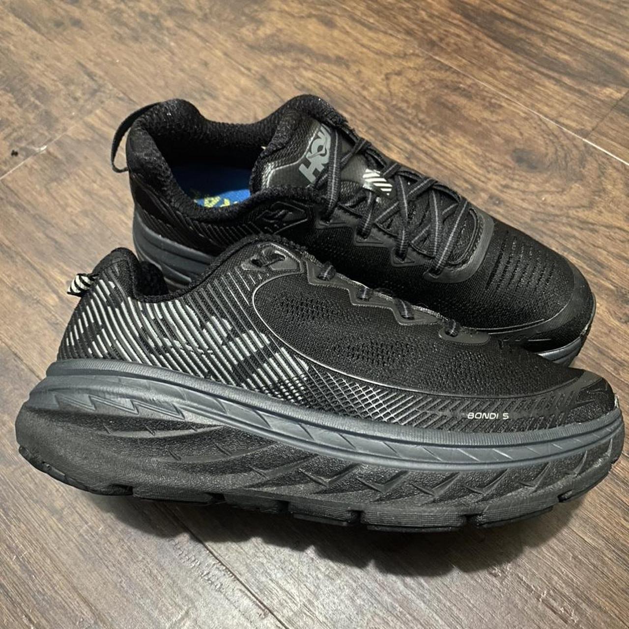 Hoka One Bondi 5 Black womens size 7 running shoes... Depop