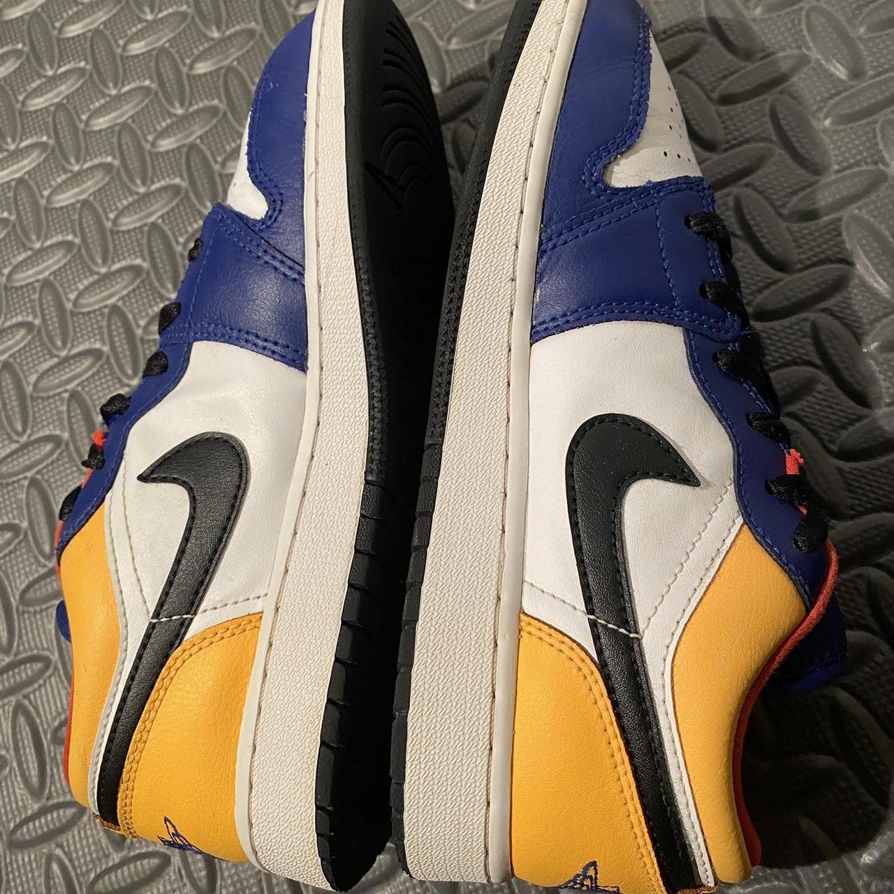 Air Jordan Retro Low Royal Yellow GS size Depop