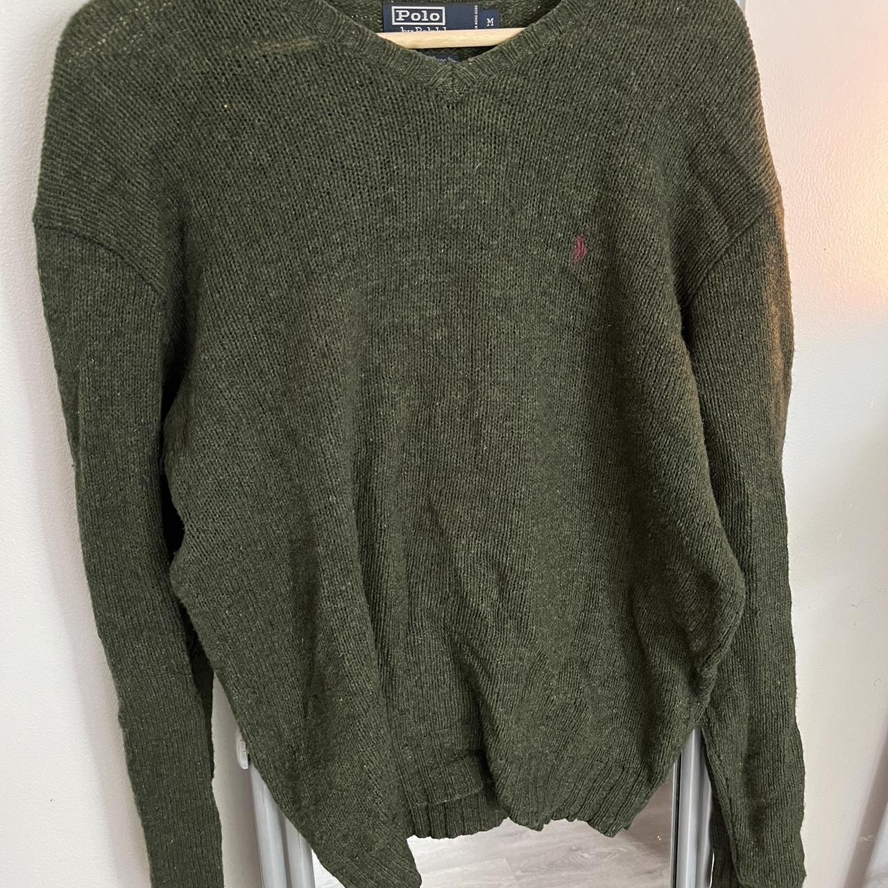 Polo Ralph Lauren Men's Green Jumper | Depop