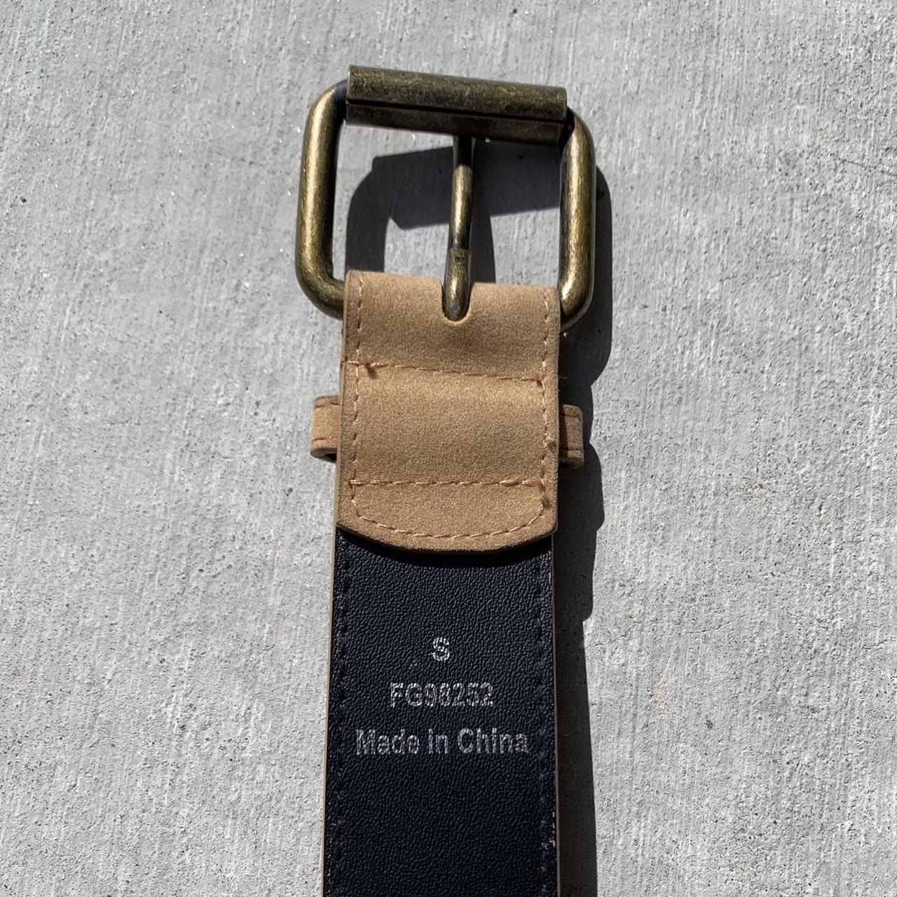 ladies tan belt
