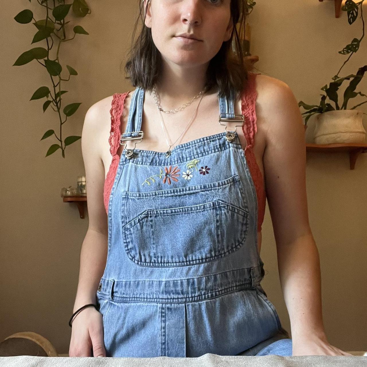 Vintage 2000s overalls. They are carpi length and... - Depop