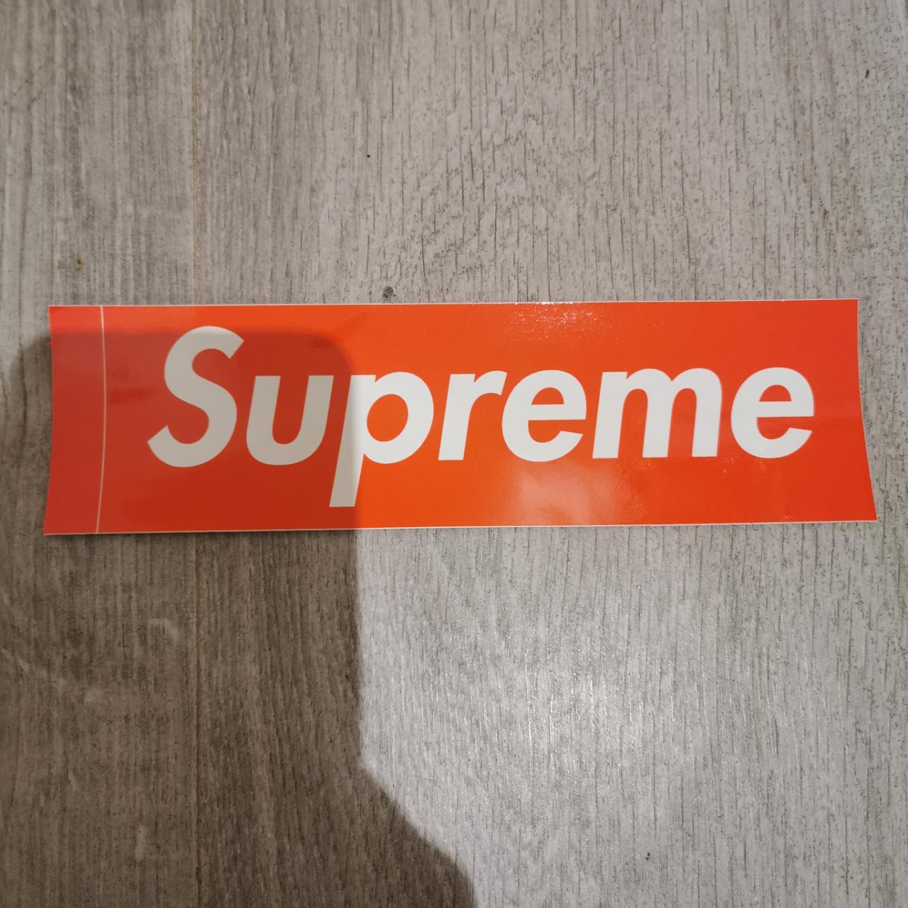 Supreme box logo Sticker 100%... - Depop