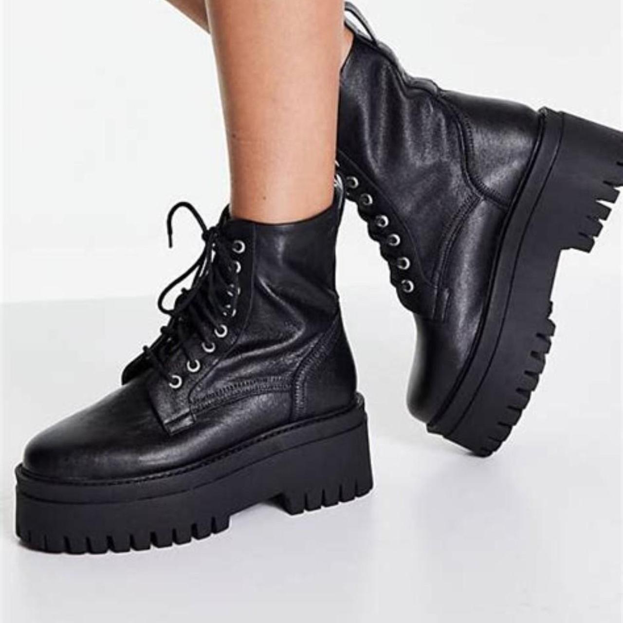 Asra Women's Black Boots | Depop