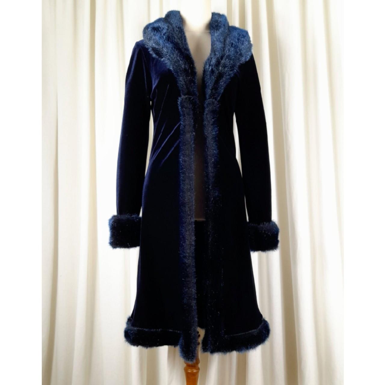 Women's Blue Coat | Depop