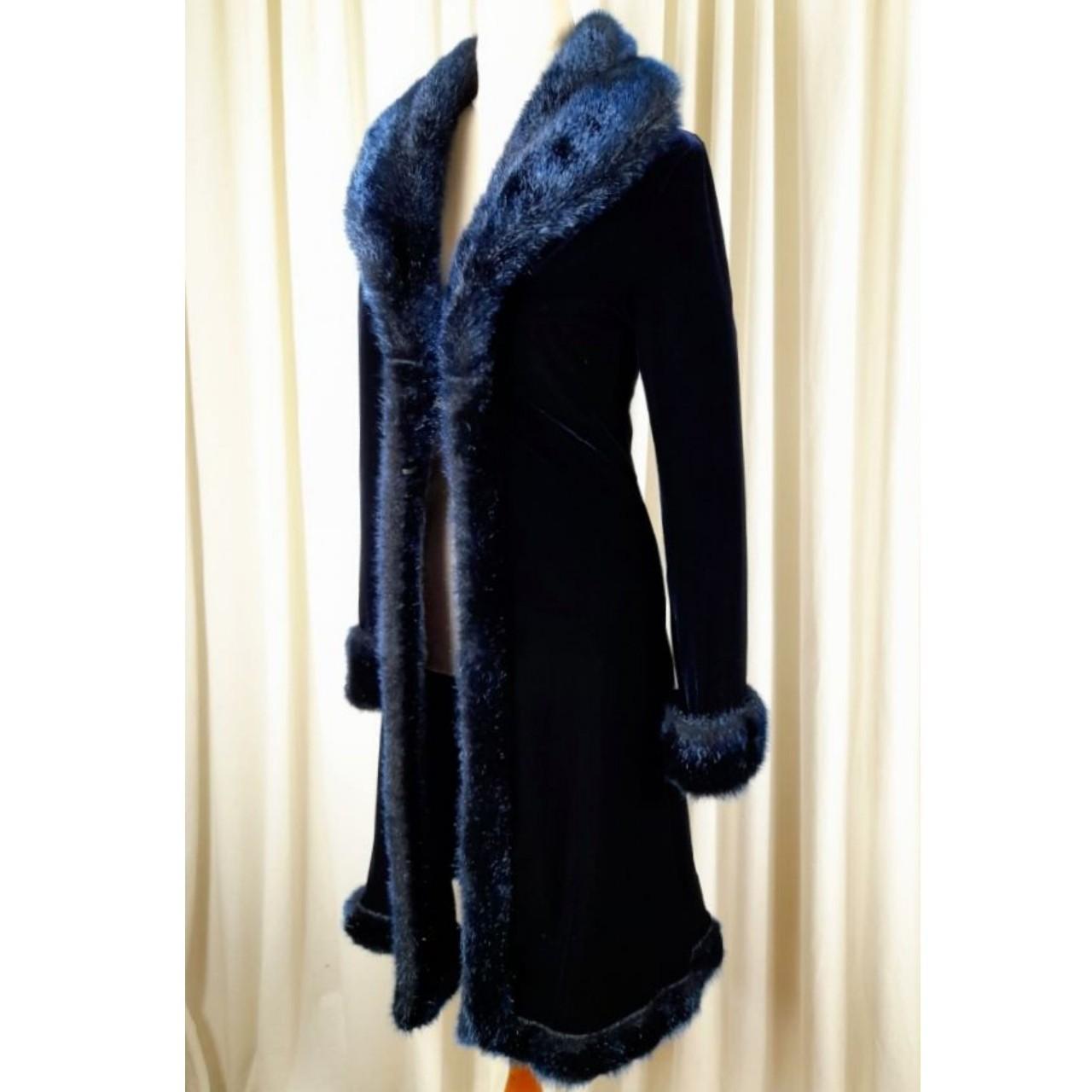 Women's Blue Coat Depop